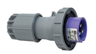 Mete Enerji 406130V 3x16A. Düz Fiş Vidalı 20-25V CEE Normlu IP67 - METE ENERJİ