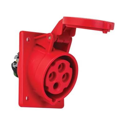 Mete Enerji 406505V 4x16A. Makine Prizi Vidalı Eğik CEE Normlu - METE ENERJİ
